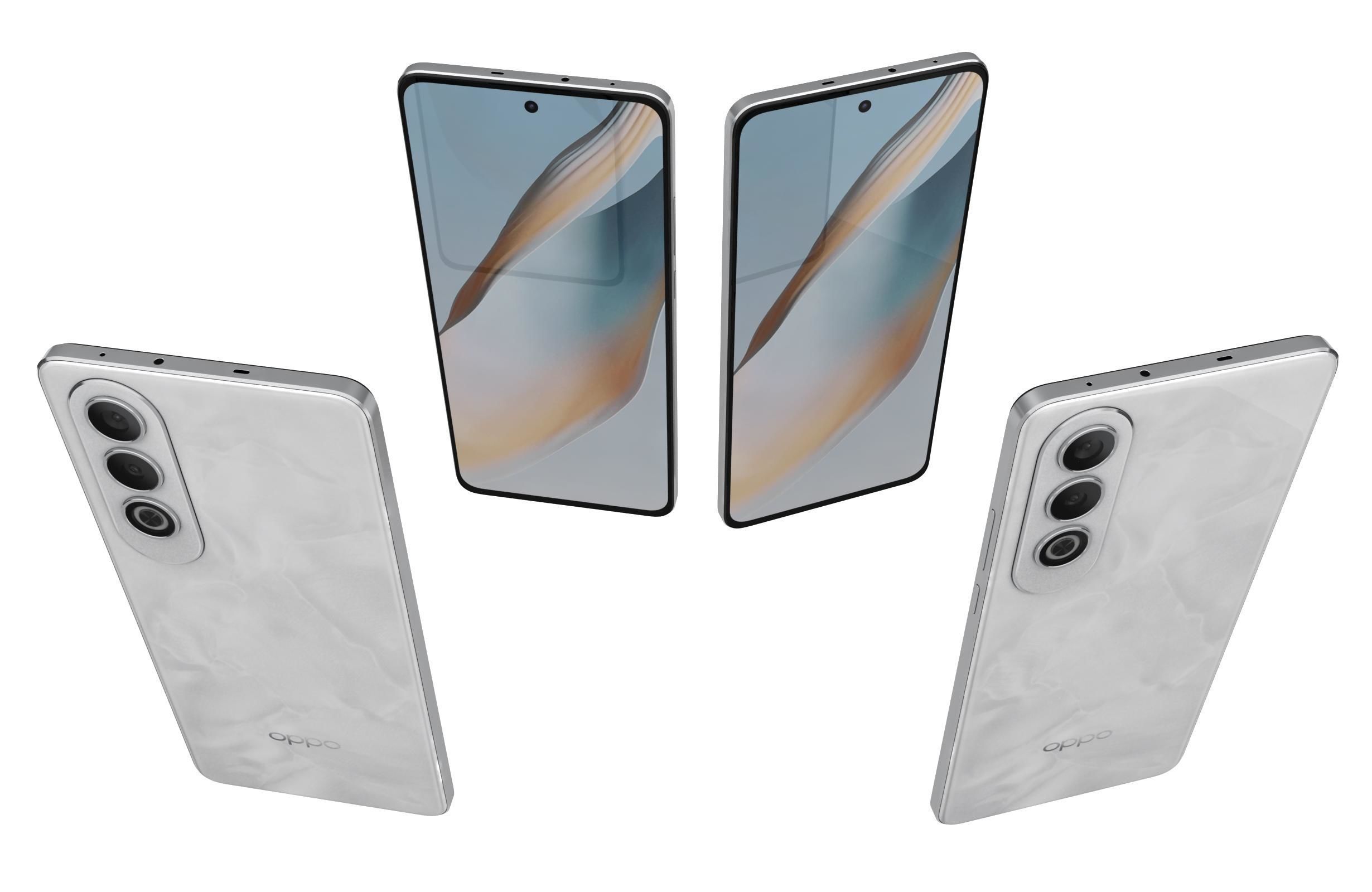 Oppo K12 Plus Snow peak white 3D model_4