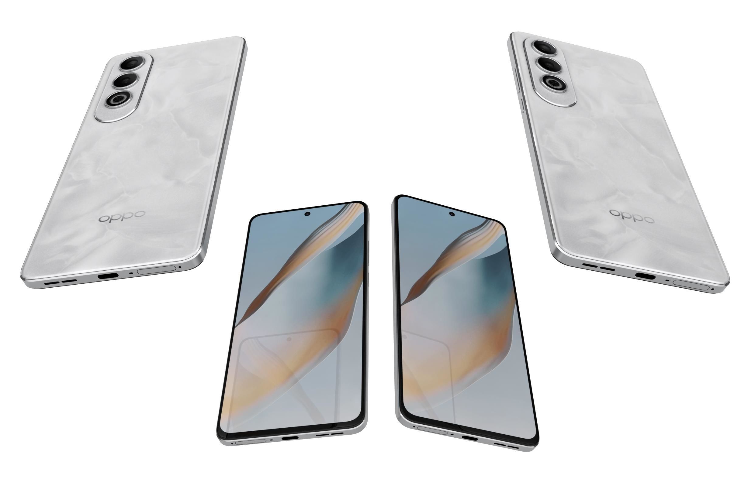 Oppo K12 Plus Snow peak white 3D model_5