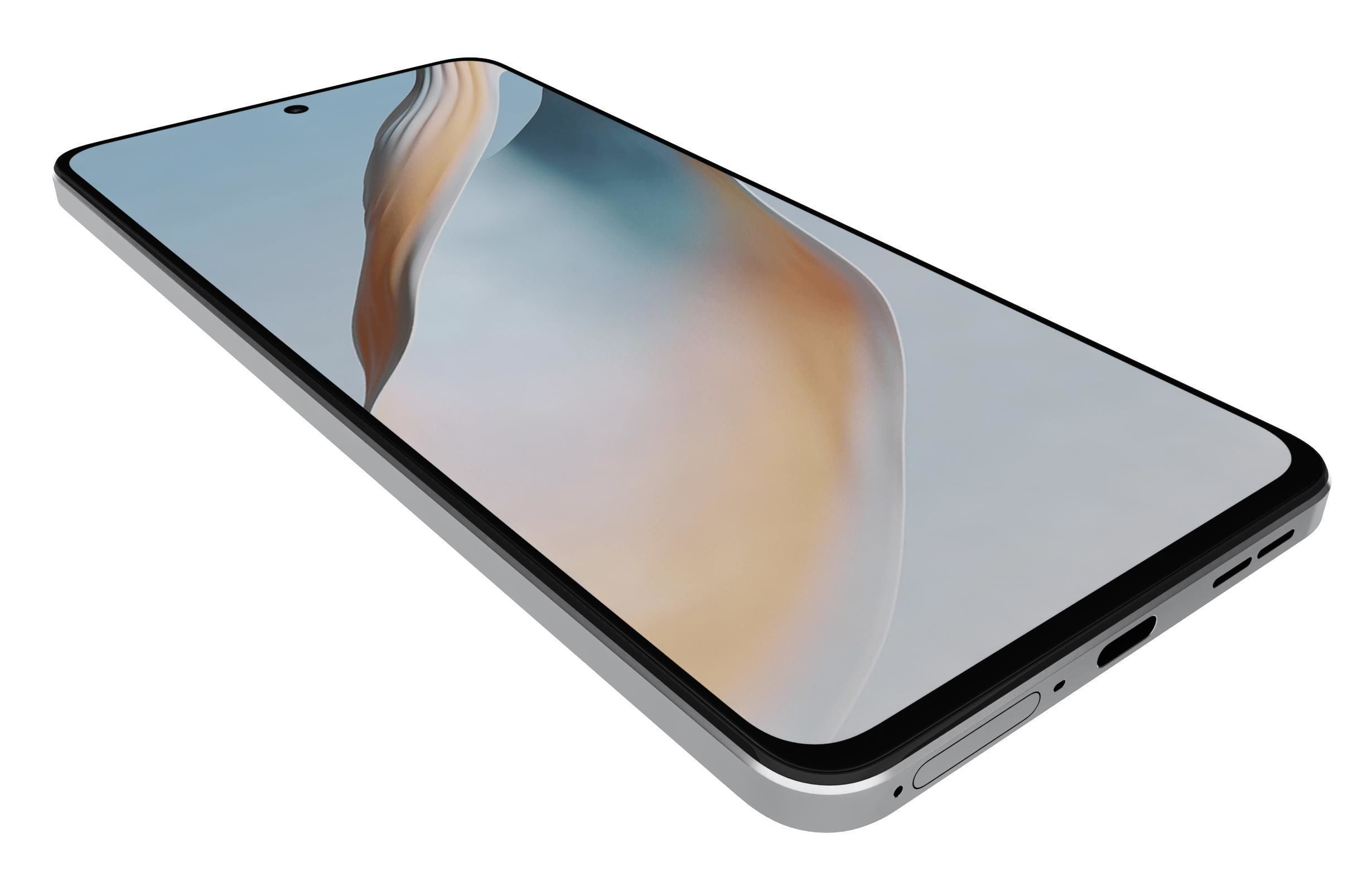 Oppo K12 Plus Snow peak white 3D model_12