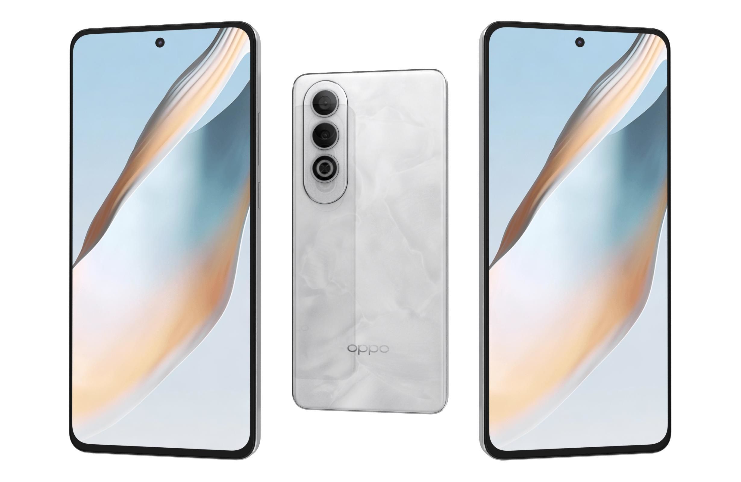 Oppo K12 Plus Snow peak white 3D model_3