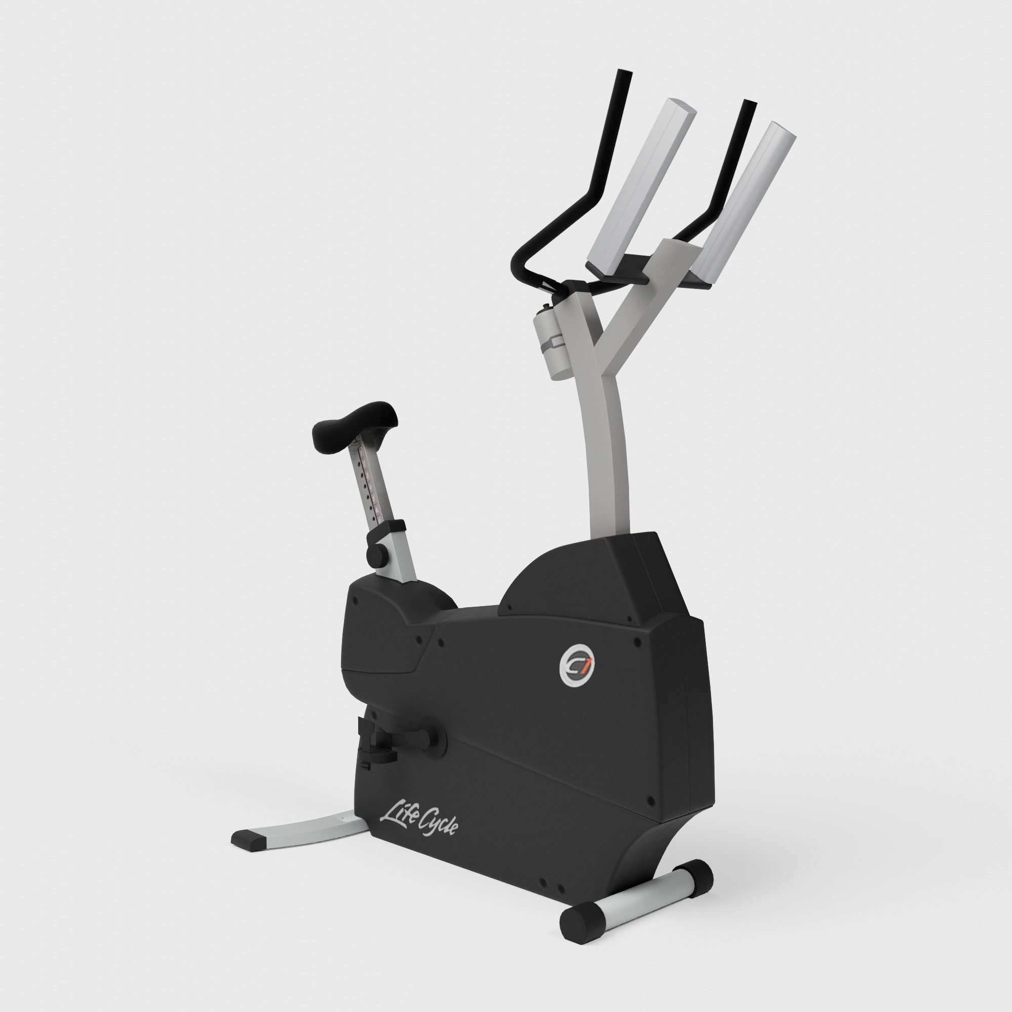 Life Fitness Exercise Bike Low-poly 3D model_7