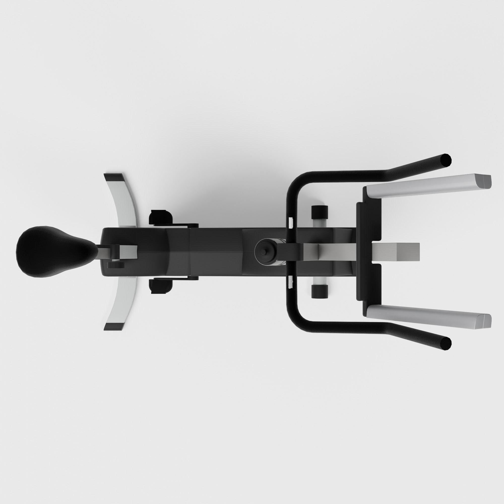 Life Fitness Exercise Bike Low-poly 3D model_9