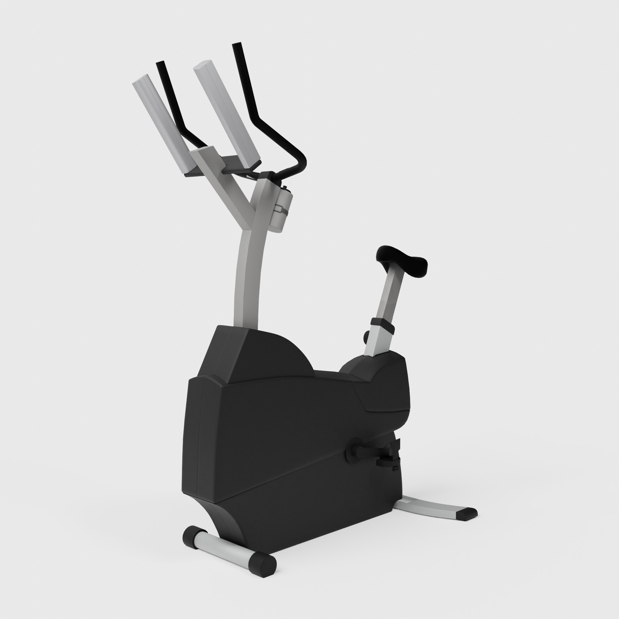 Life Fitness Exercise Bike Low-poly 3D model_6