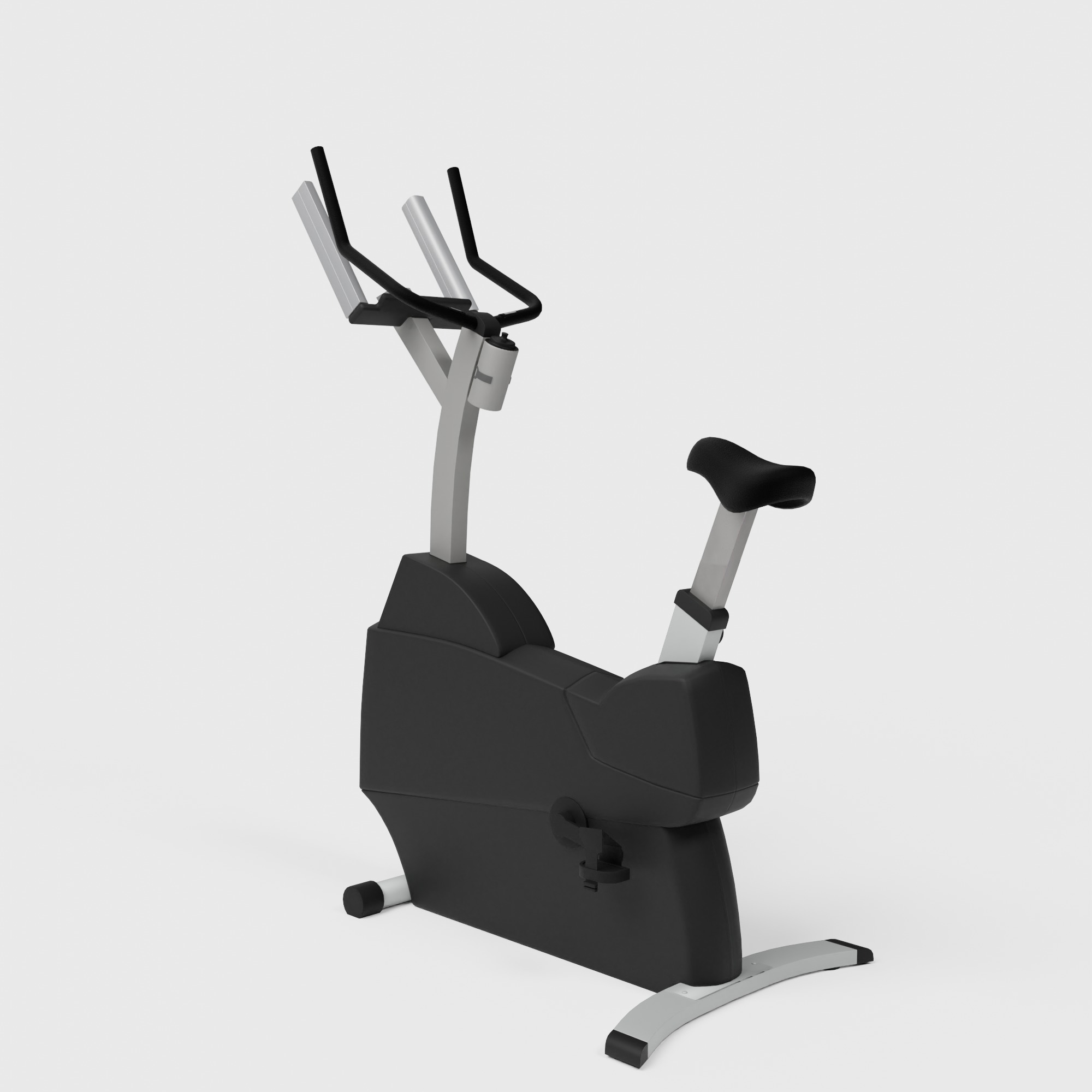 Life Fitness Exercise Bike Low-poly 3D model_4