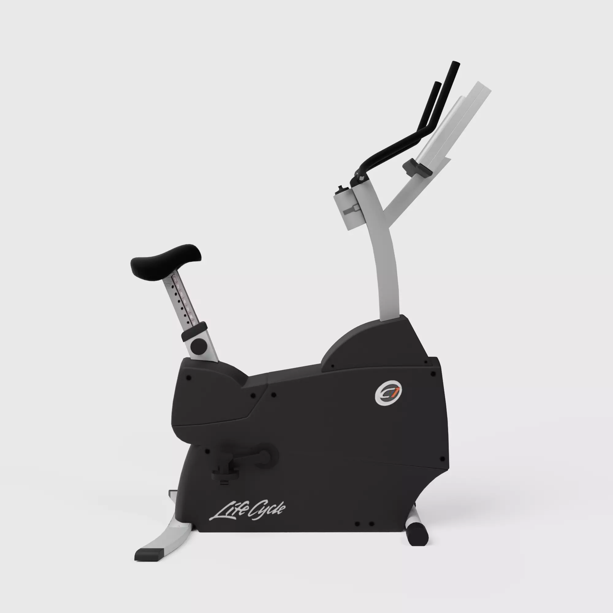 Life Fitness Exercise Bike Low-poly 3D model_0