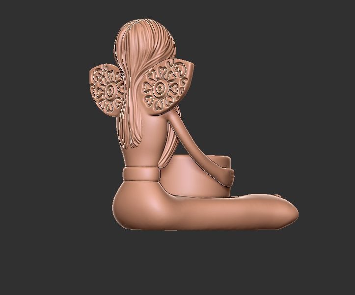 angle candle holder 3D print model_2