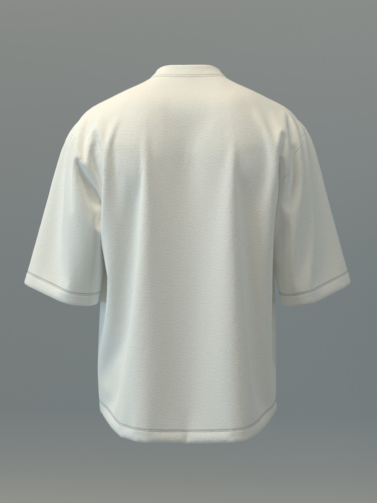 Oversized Mockneck Tee 3D model_6