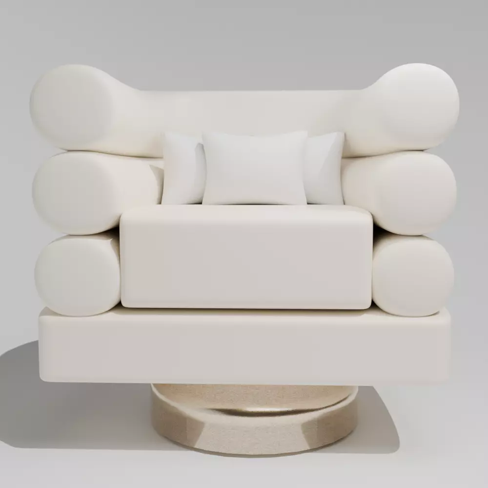 soft furniture 3D model_0