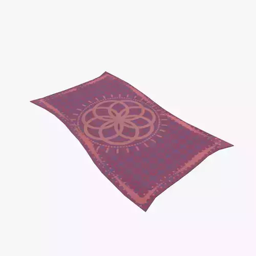 Medieval Carpet V4 Low-poly 3D model