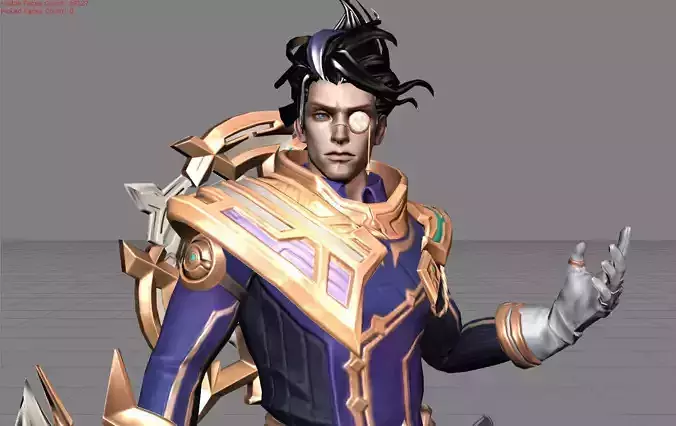 Natan Chaos Hunter Low-poly 3D model