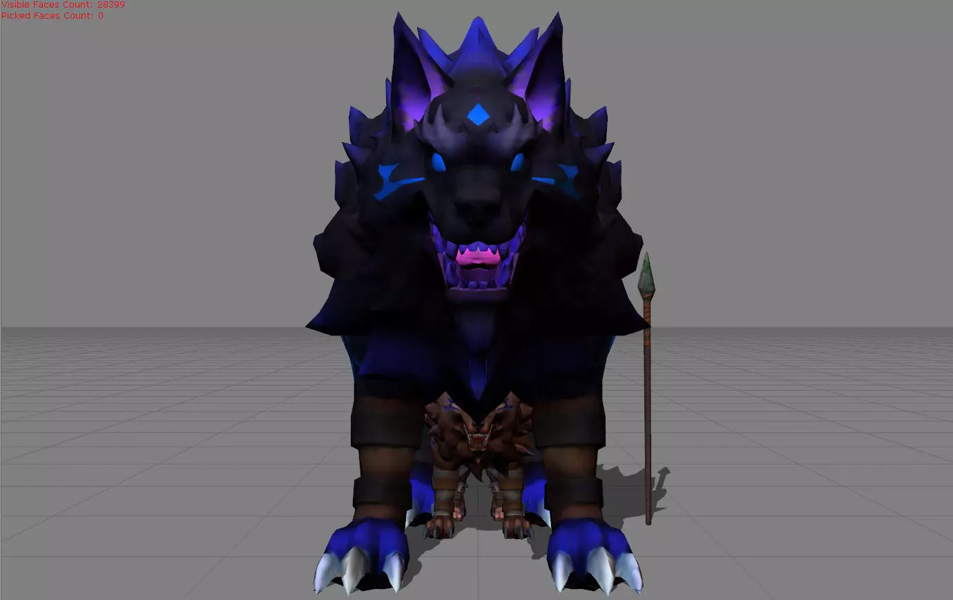 Popol and Kupa Hunting Pals Low-poly 3D model