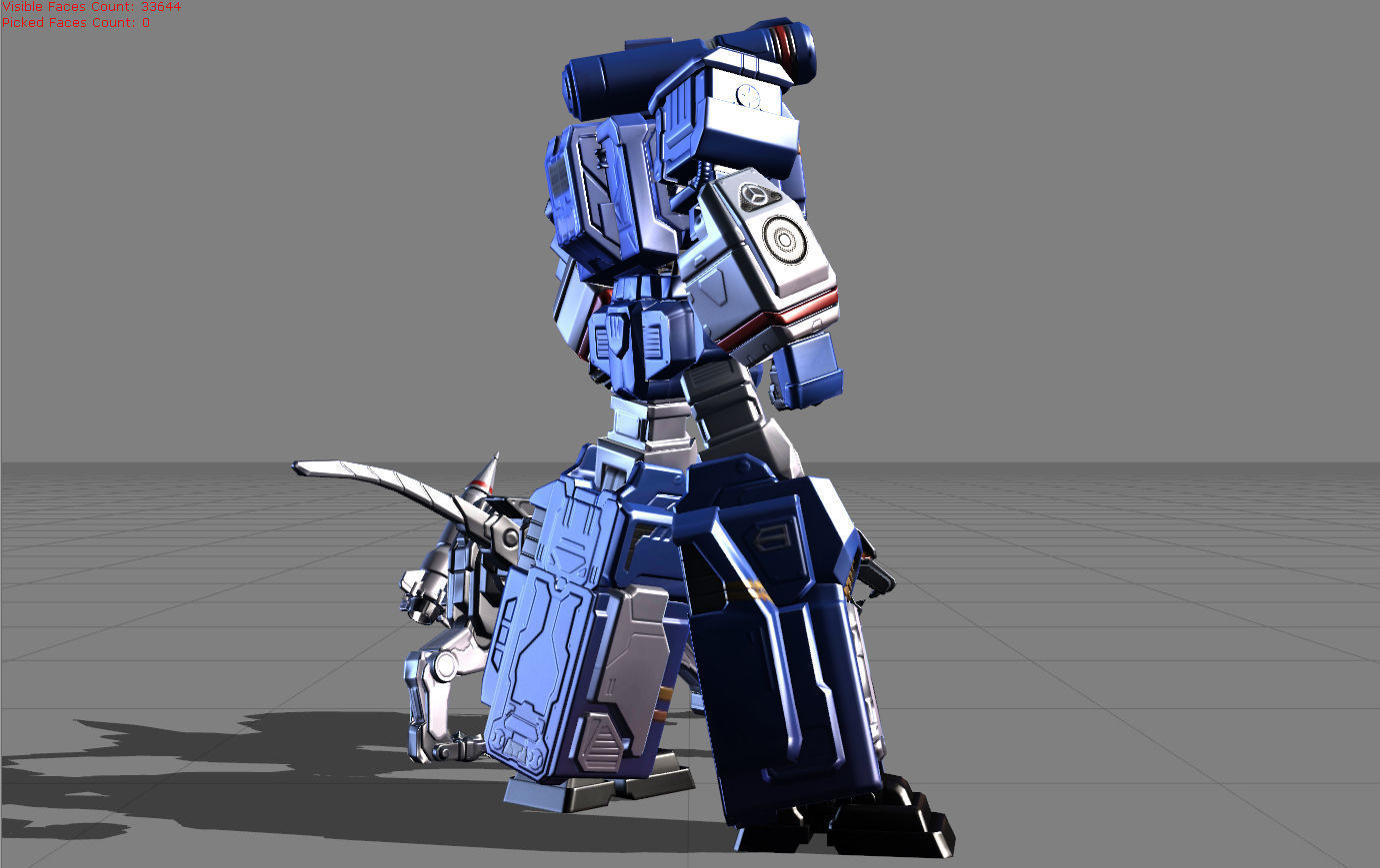 Popol and Kupa Soundwave and Ravage Low-poly 3D model_1