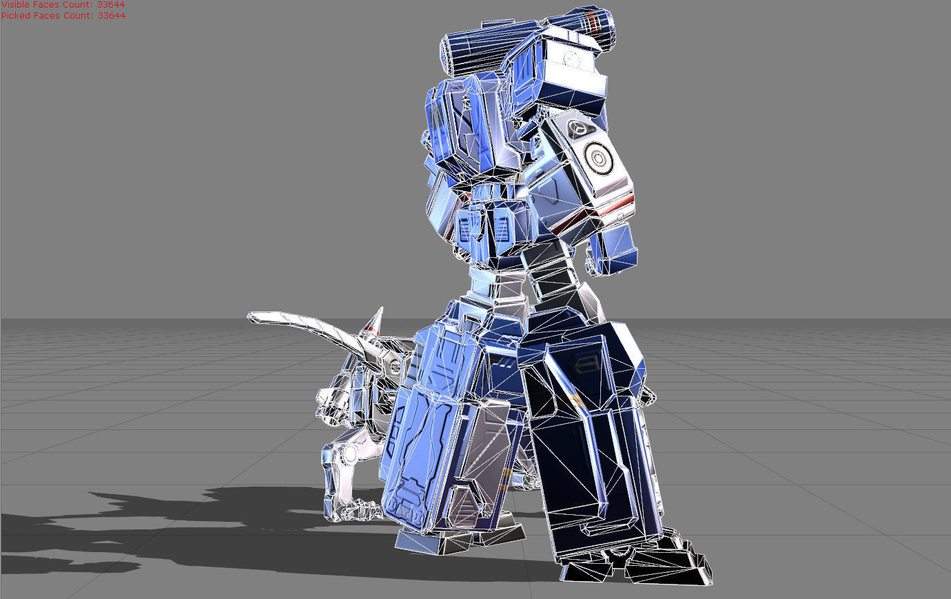 Popol and Kupa Soundwave and Ravage Low-poly 3D model_5