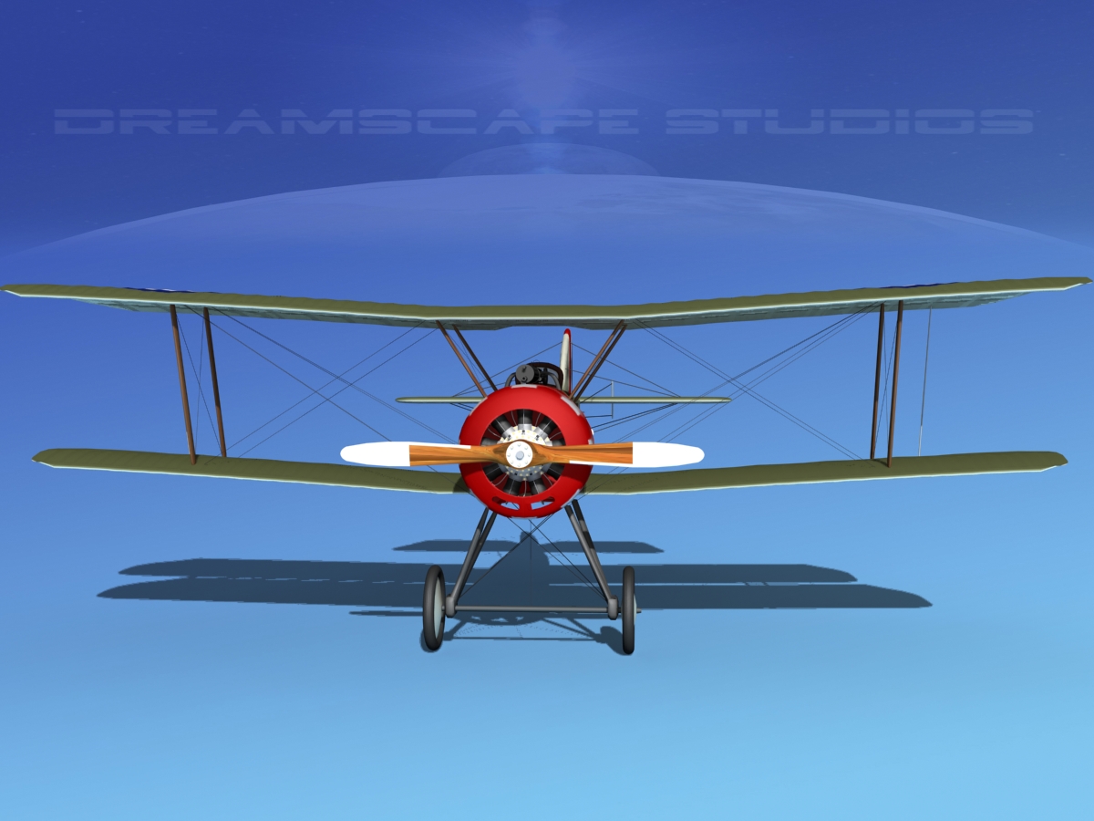 Sopwith Pup Fighter 3D model_4