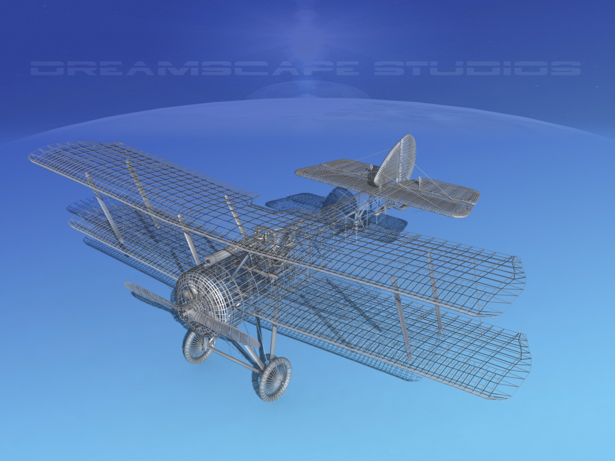 Sopwith Pup Fighter 3D model_14