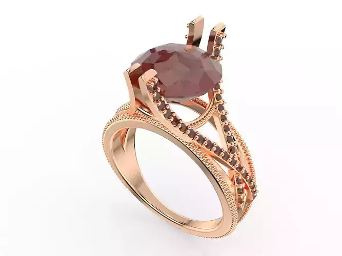 Majestic Flower Cut Ring