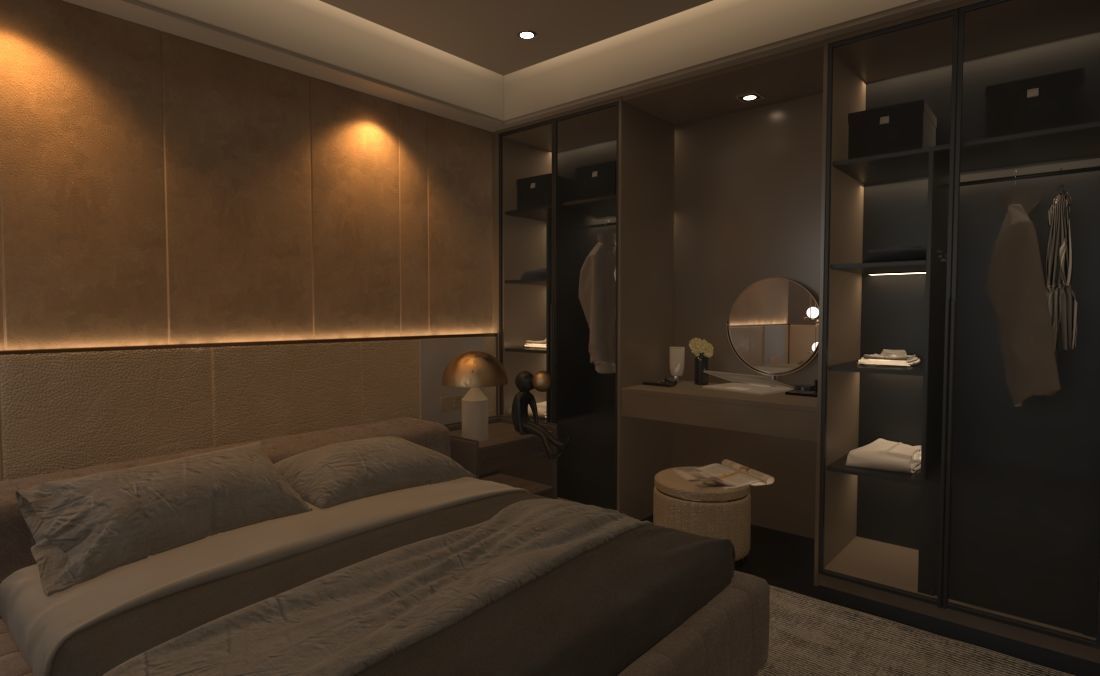 Luxurious 3D Bedroom Design 3D model_11