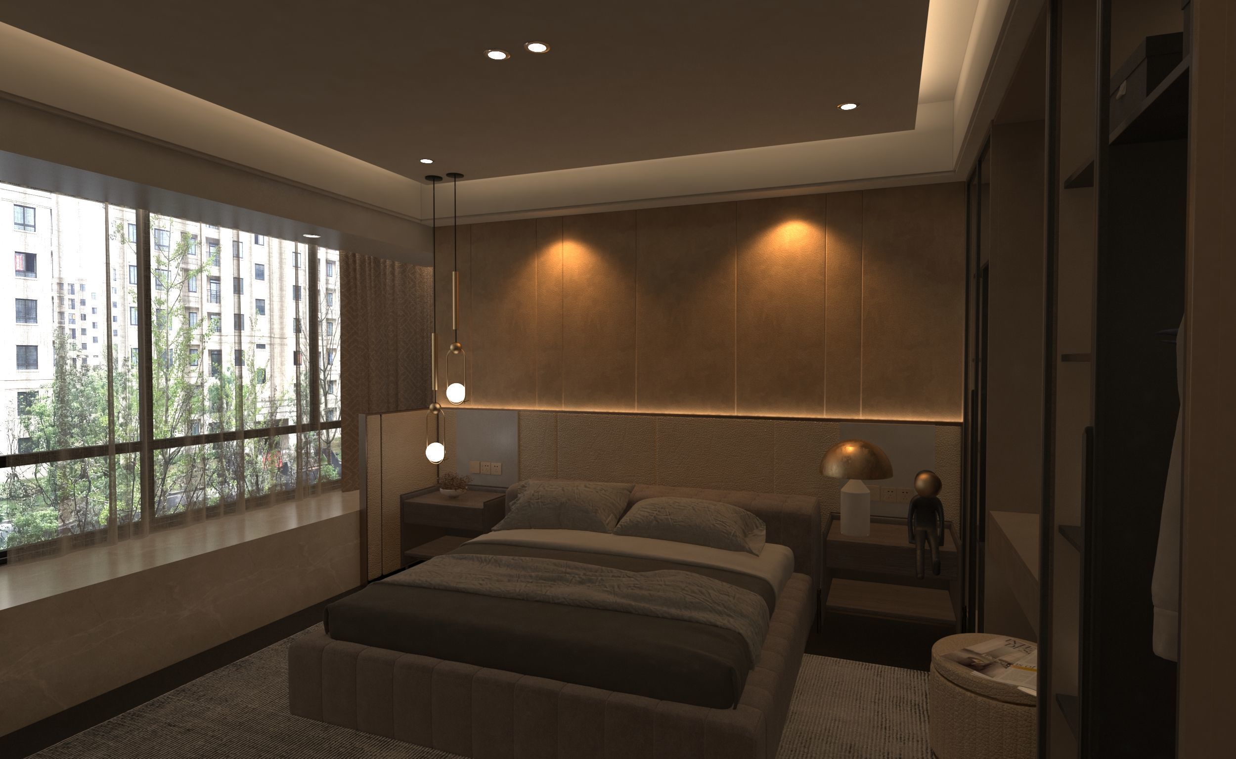 Luxurious 3D Bedroom Design 3D model_18