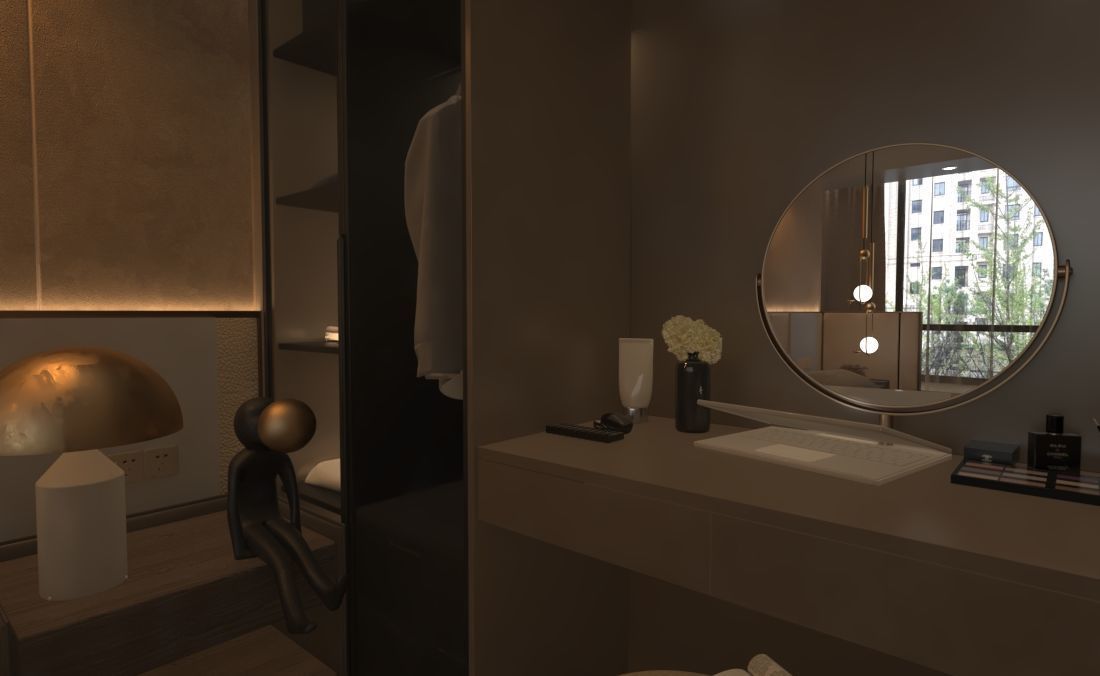 Luxurious 3D Bedroom Design 3D model_10