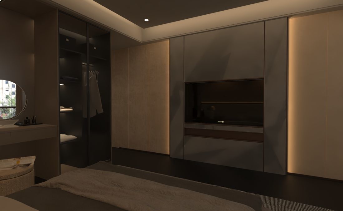 Luxurious 3D Bedroom Design 3D model_12