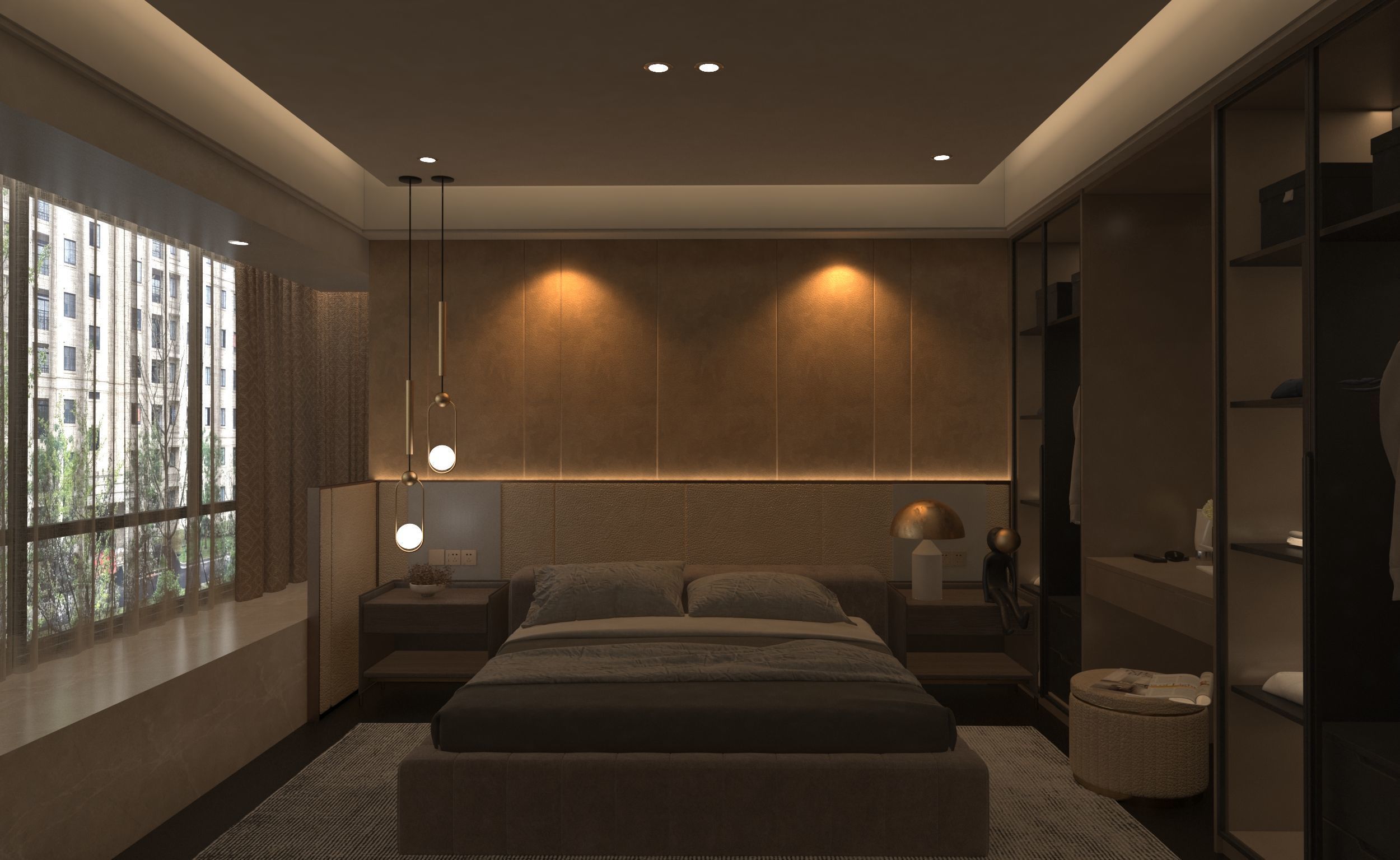 Luxurious 3D Bedroom Design 3D model_16