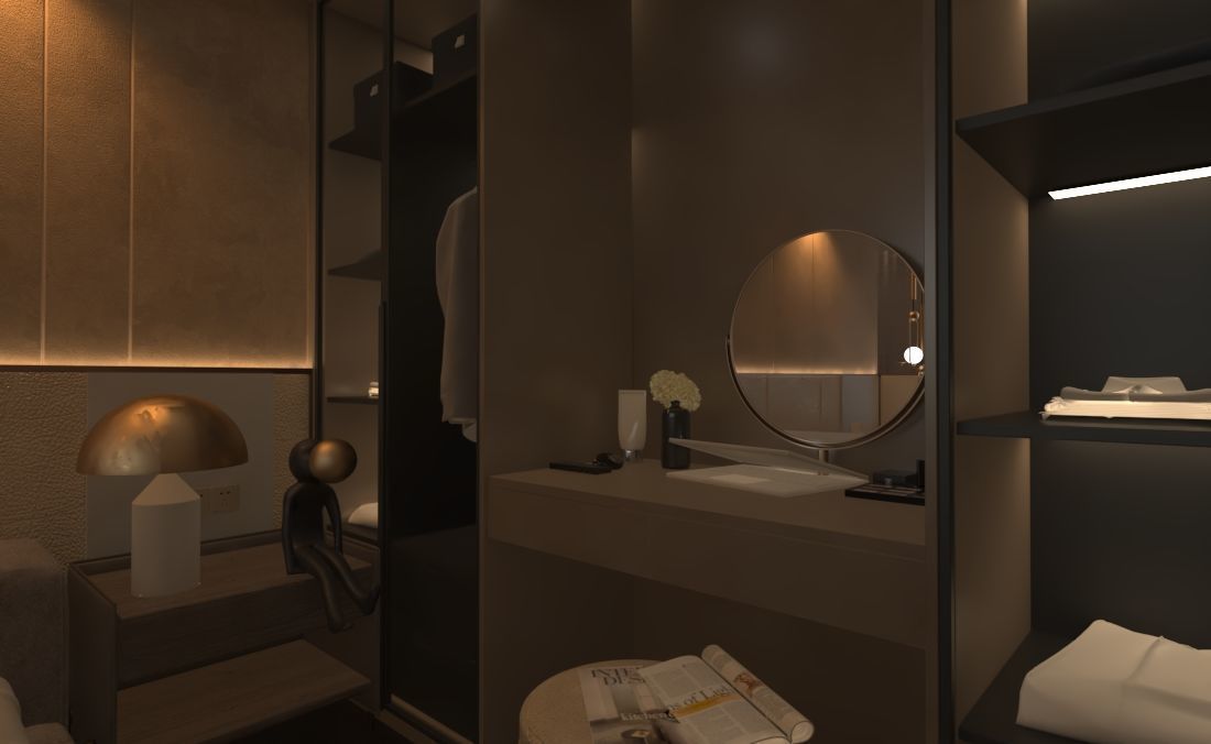 Luxurious 3D Bedroom Design 3D model_7