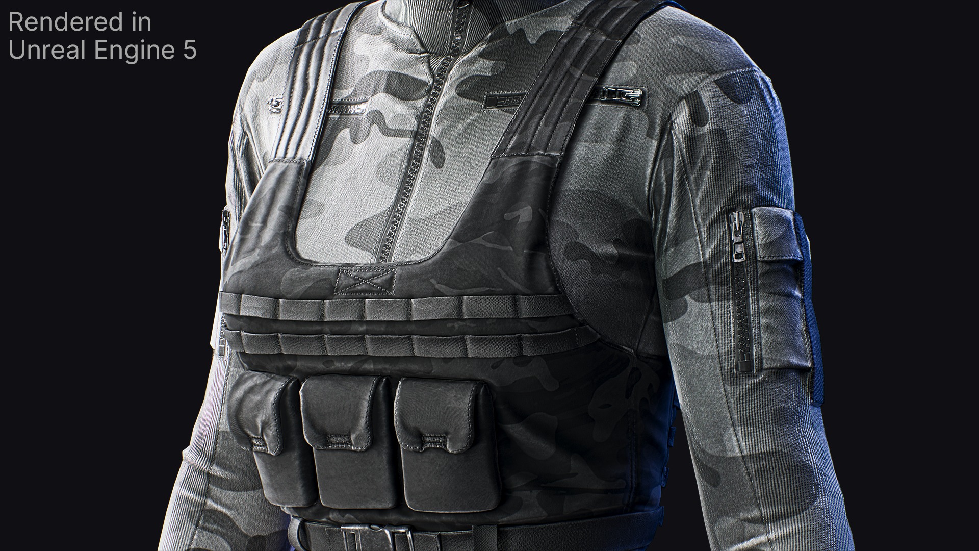 Girl character -  Adventure - RPG Low-poly 3D model_5