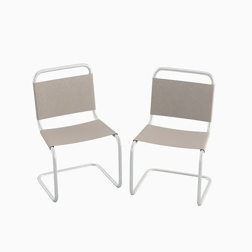 Simple Chair B 01 Low-poly 3D model
