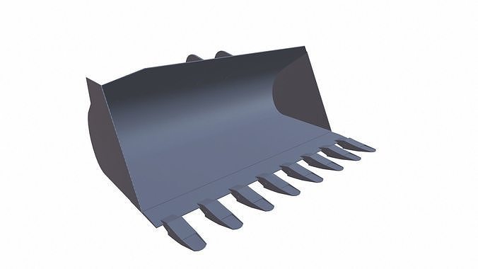 Loader Bucket Low-poly 3D model