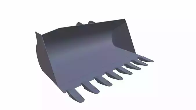 Loader Bucket Low-poly 3D model
