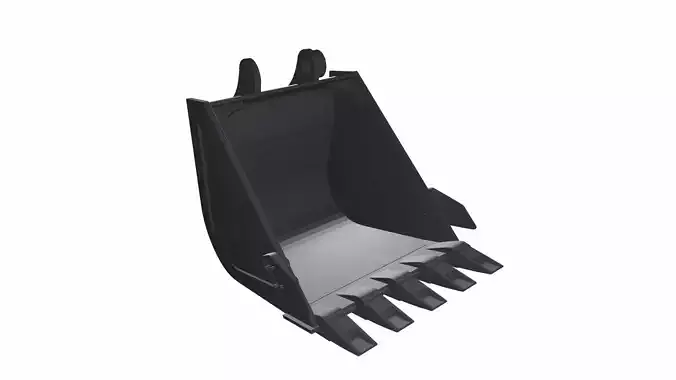 Loader Bucket Low-poly 3D model