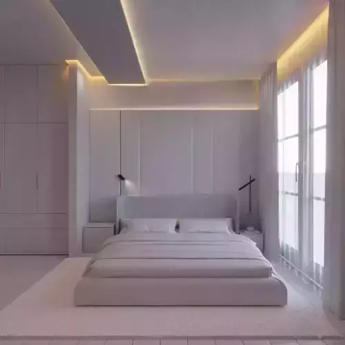 Interior design in a minimalist style