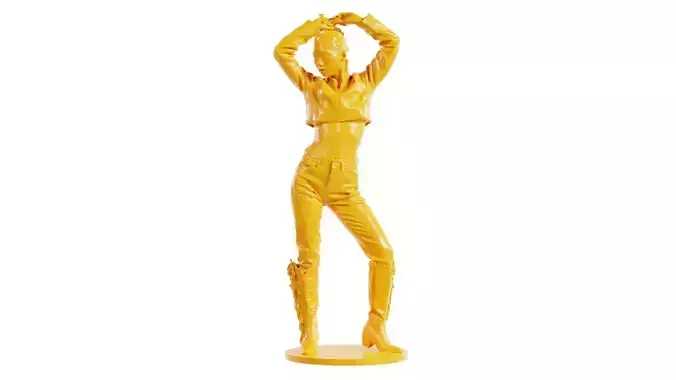 Woman Wearing Jeans Jacket and Cowgirl Boots 28