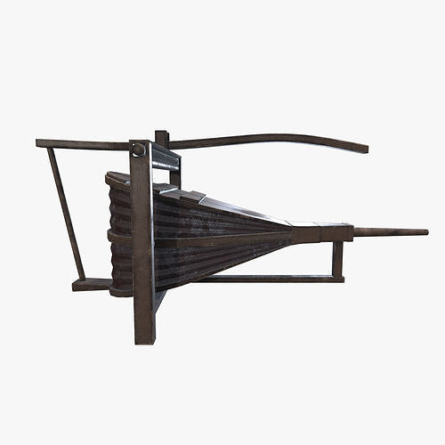 Medieval Bellows Low-poly 3D model