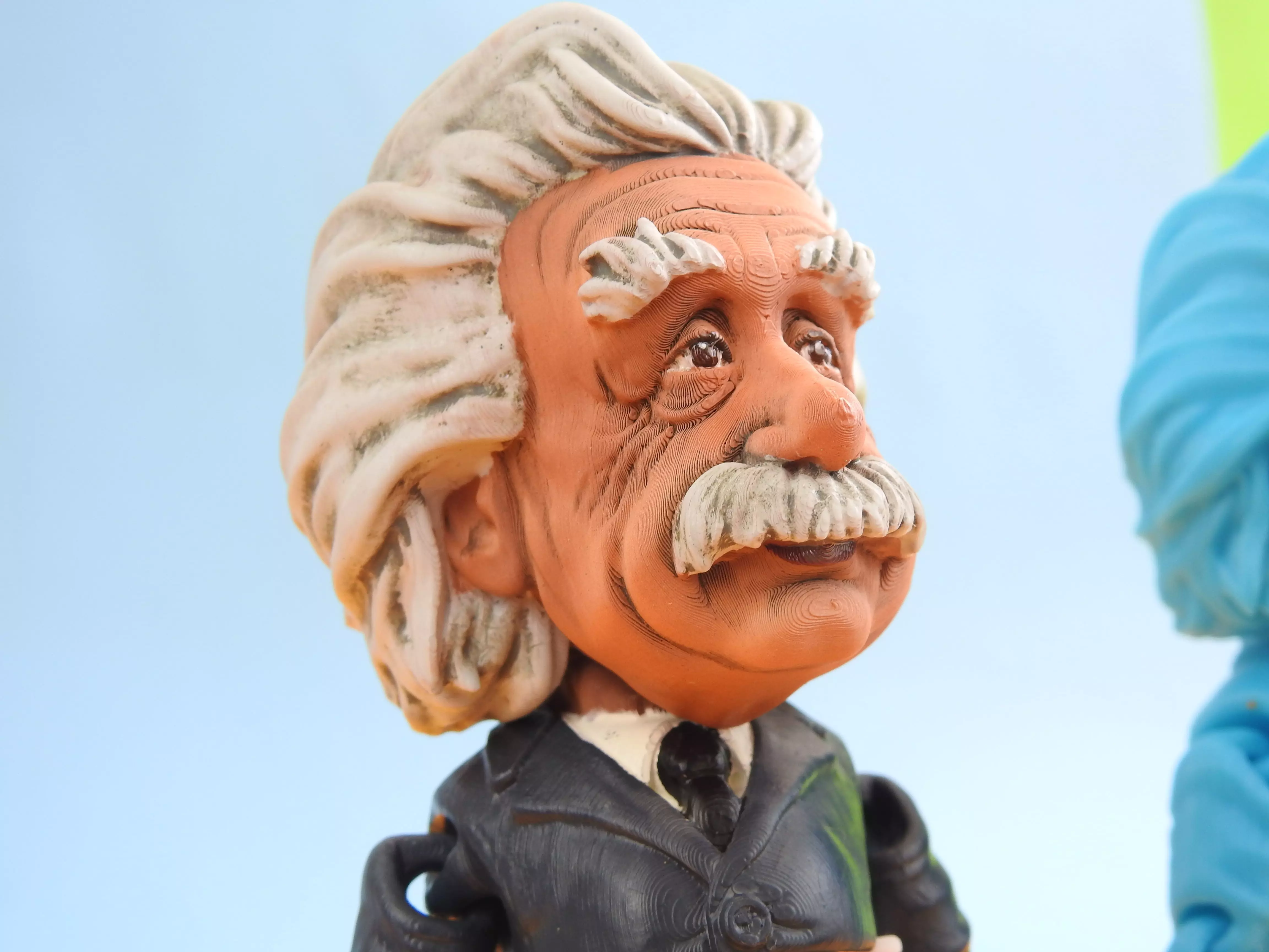 Albert Einstein 3D Print In Place Action Figure 3D print model_0