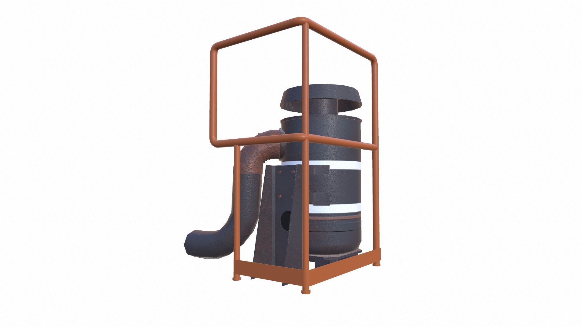 Vacuum Cleaner Low-poly 3D model_4