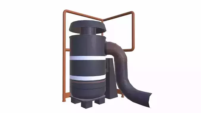 Vacuum Cleaner Low-poly 3D model