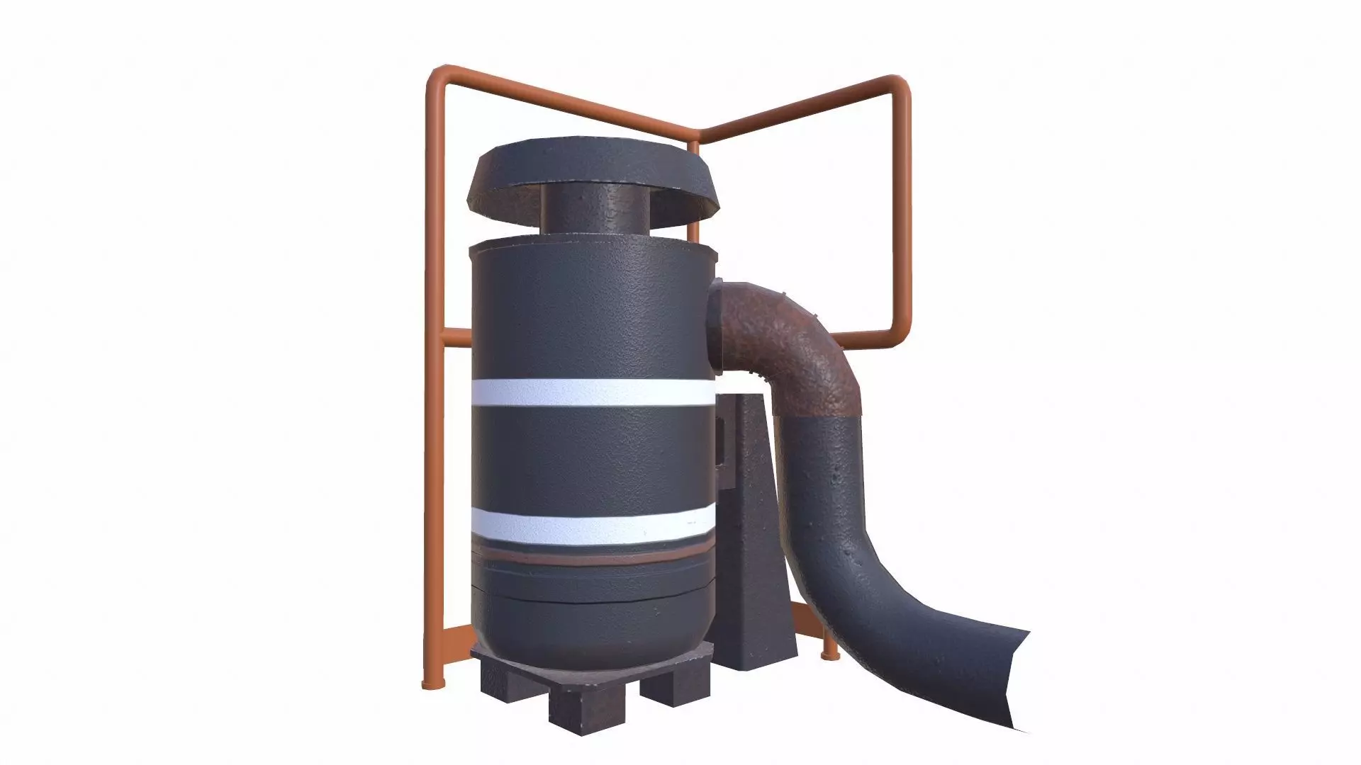 Vacuum Cleaner Low-poly 3D model_0