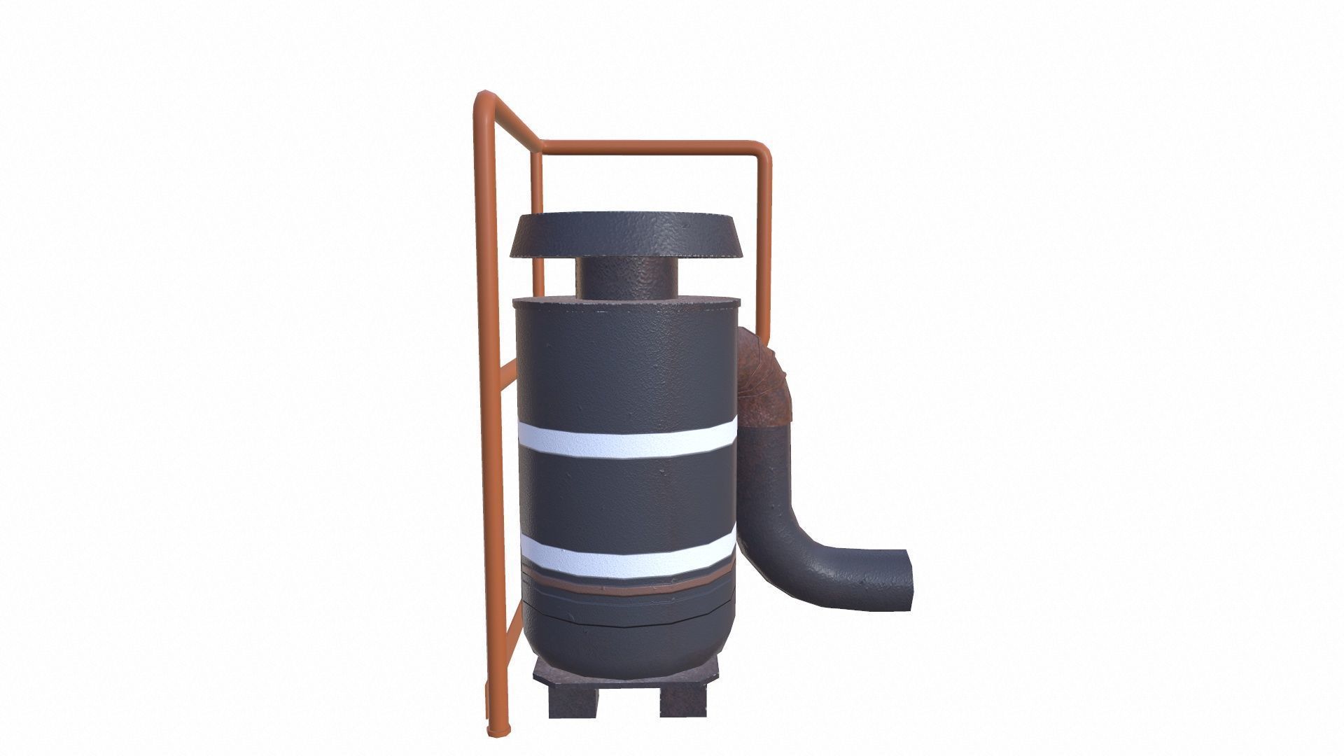 Vacuum Cleaner Low-poly 3D model_8