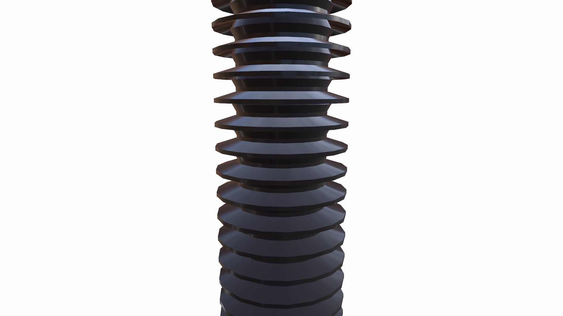 Ceramic Insulator Bushing Transformer Low-poly 3D model_4