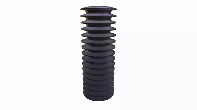 Ceramic Insulator Bushing Transformer Low-poly 3D model