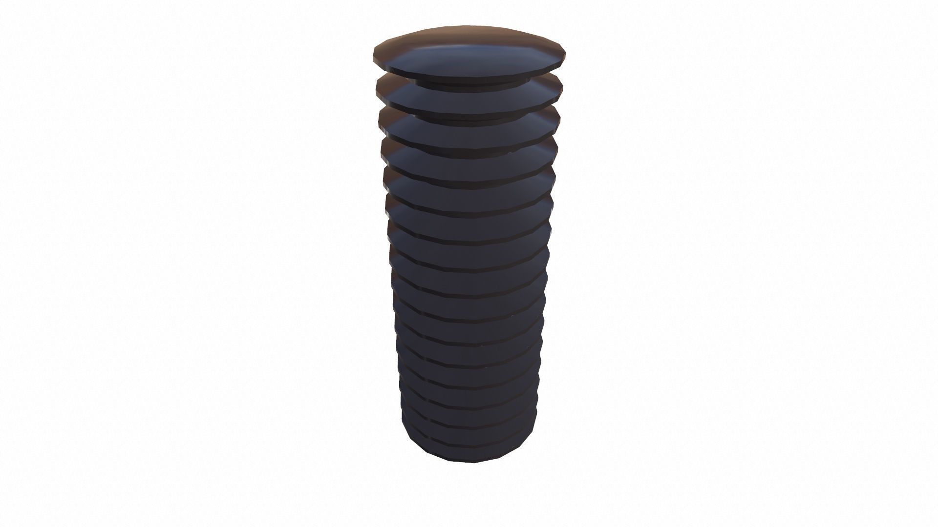 Ceramic Insulator Bushing Transformer Low-poly 3D model_2