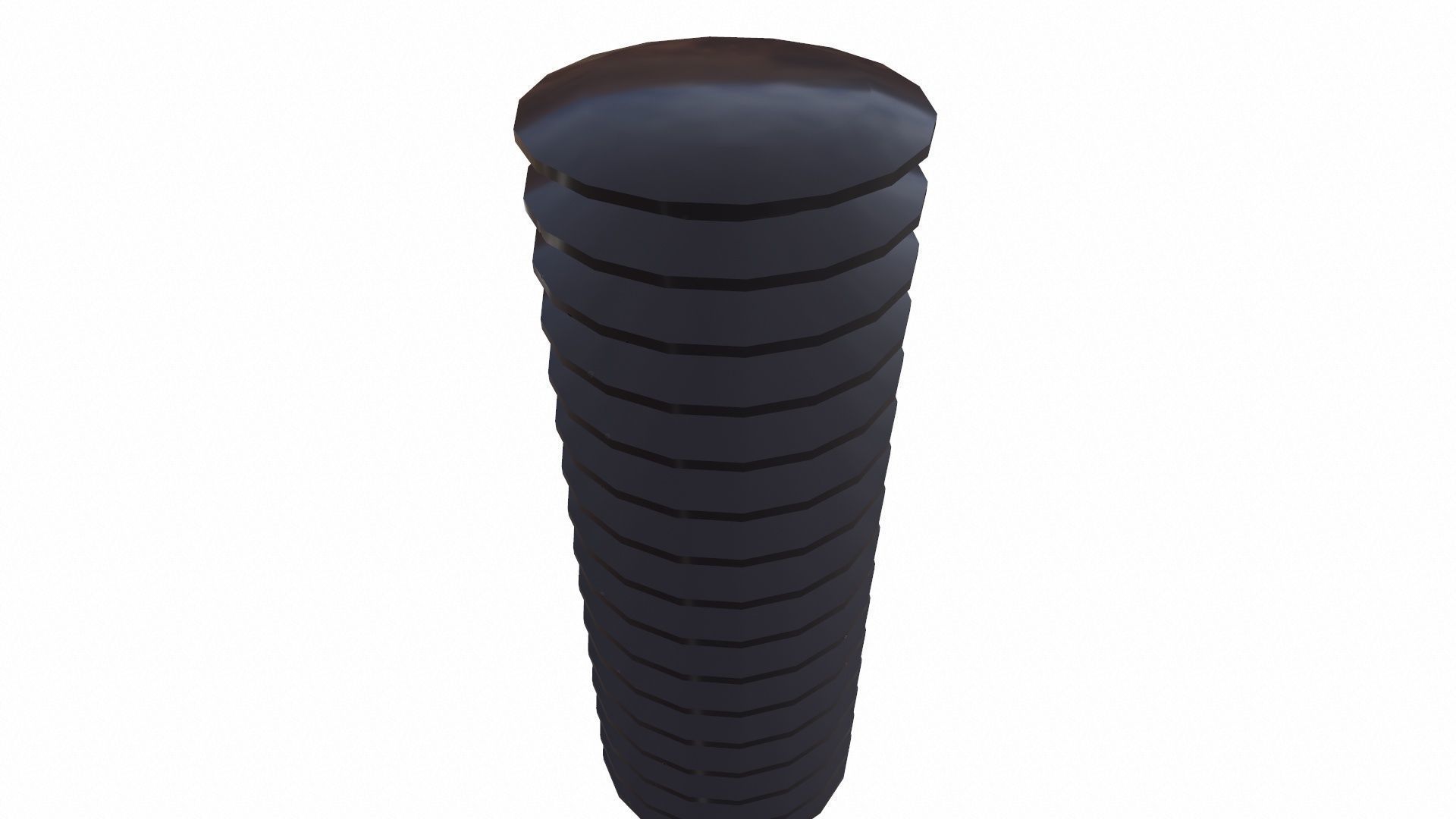 Ceramic Insulator Bushing Transformer Low-poly 3D model_6