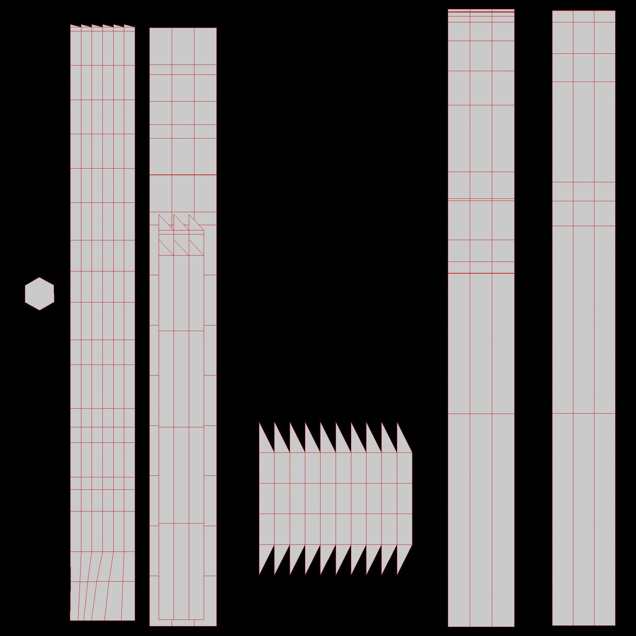 Spruce Branch Mid 3D model_8