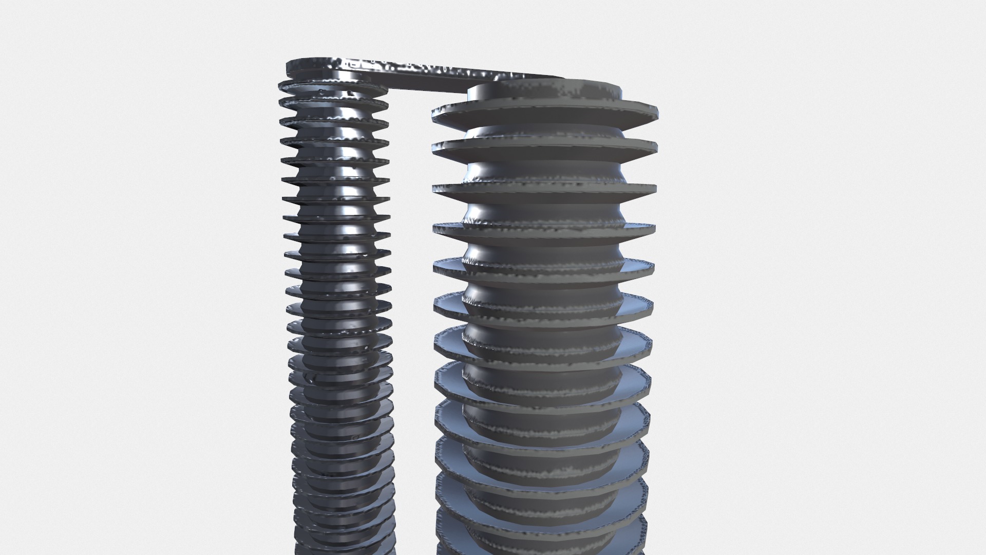 Ceramic Insulator Bushing Transformer Low-poly 3D model_5