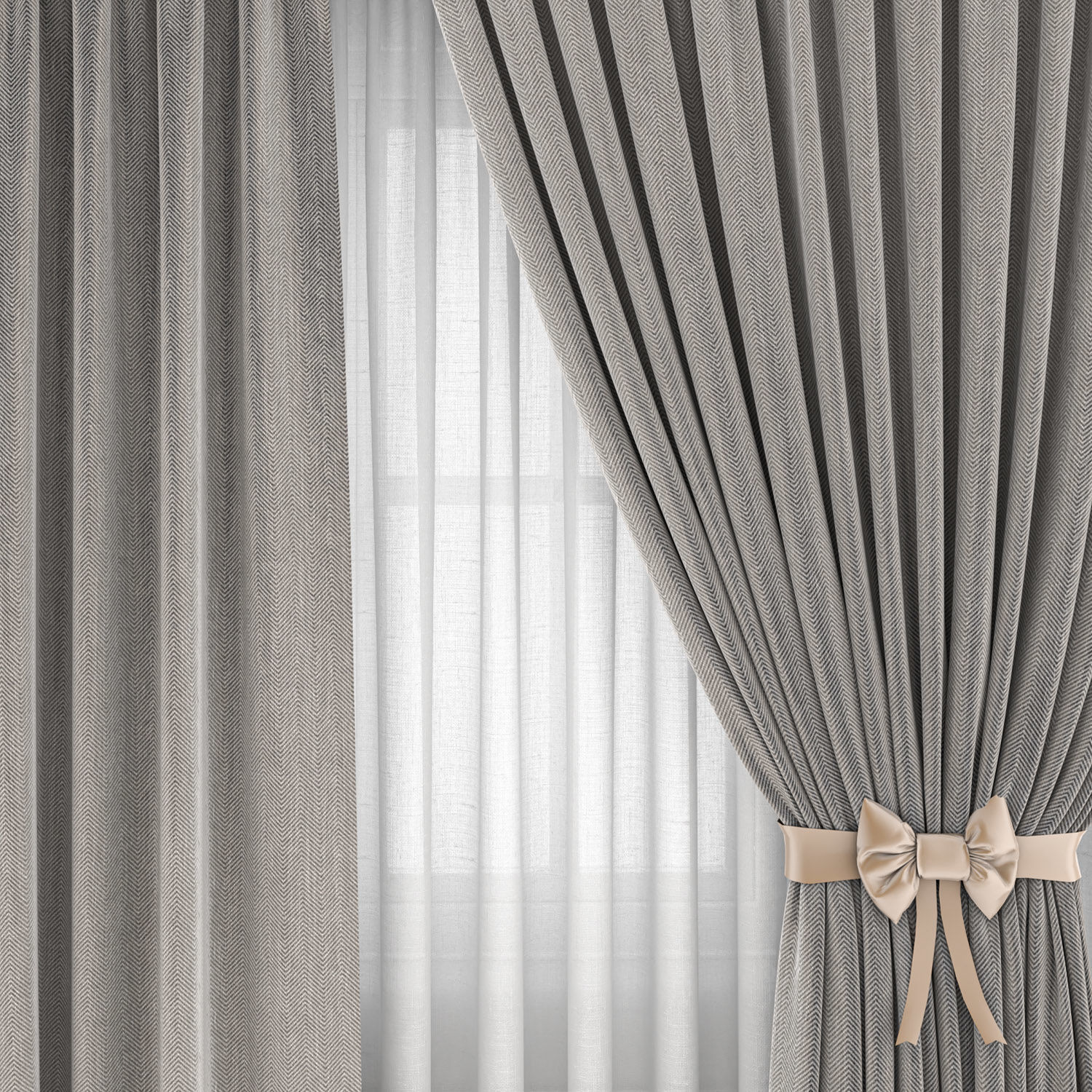 curtain N1 3D model_2
