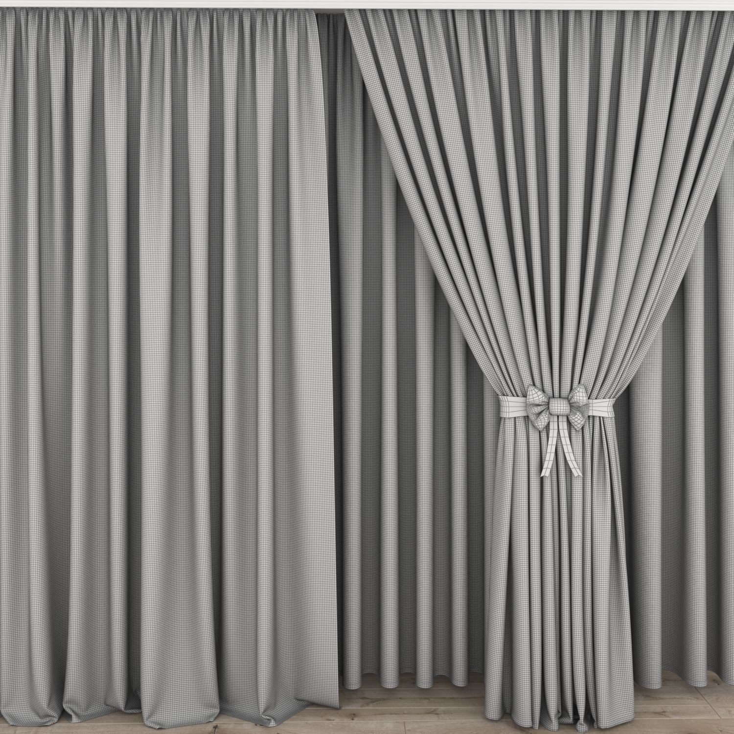 curtain N1 3D model_3