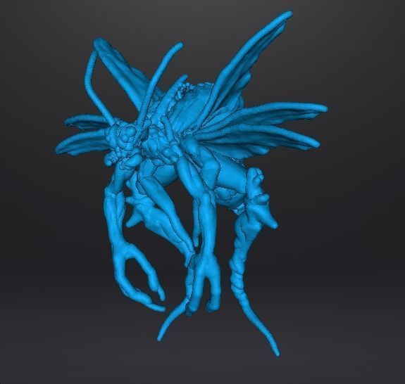 RE4 FLYING NOVISTADOR MONSTER MINIATURE MODEL HORROR FANTASY RPG 3D print model_10