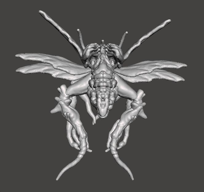 RE4 FLYING NOVISTADOR MONSTER MINIATURE MODEL HORROR FANTASY RPG 3D print model_5