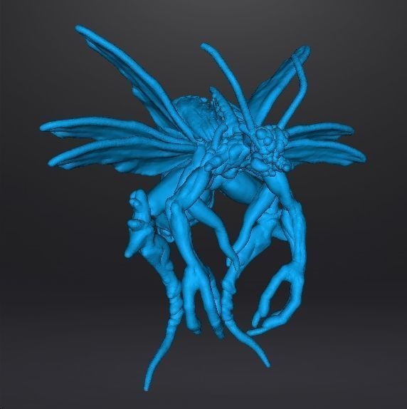 RE4 FLYING NOVISTADOR MONSTER MINIATURE MODEL HORROR FANTASY RPG 3D print model_9